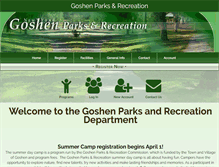 Tablet Screenshot of goshenrecreation.com